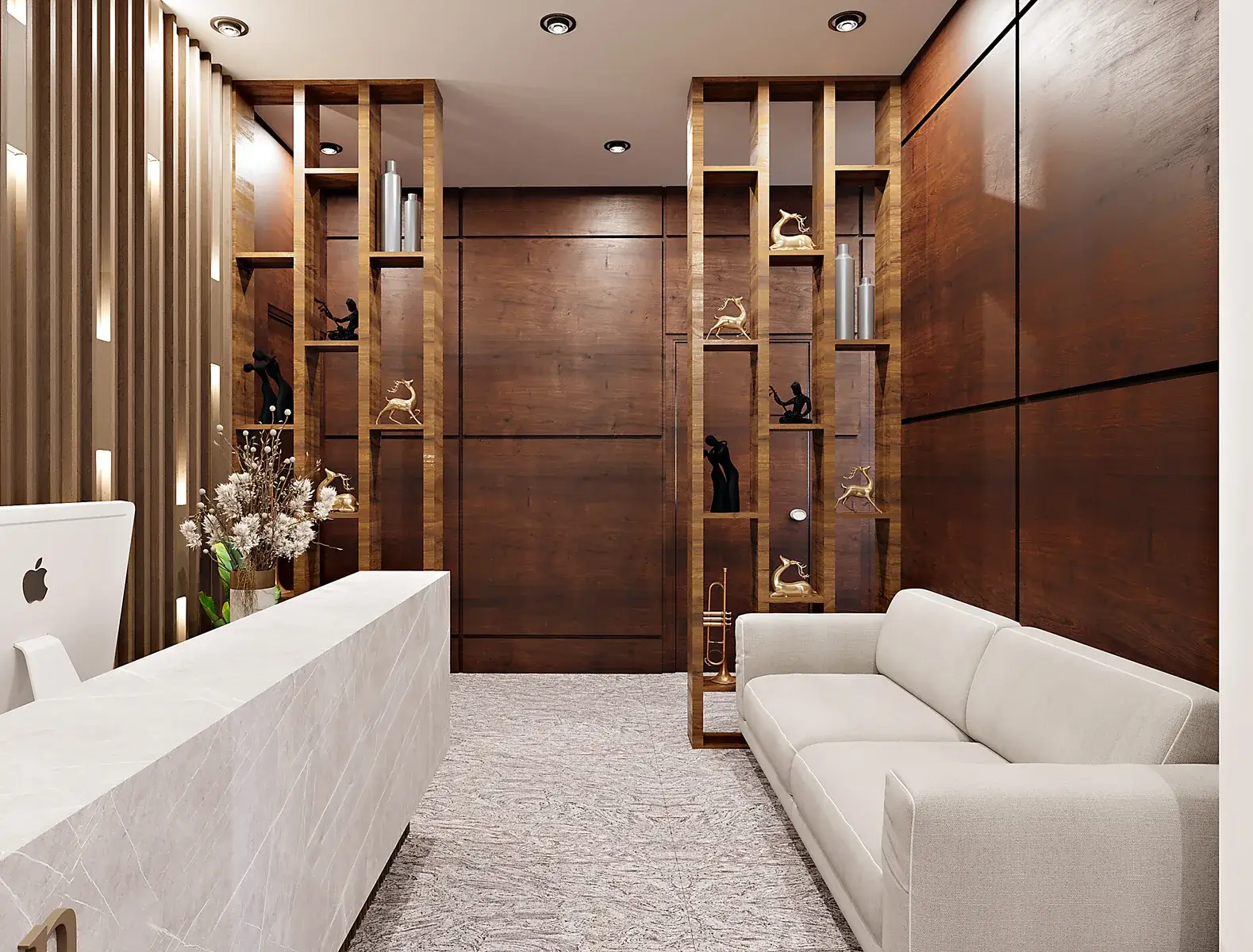 Premium executive lounge interior design by IDPC Innovarch